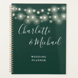 Agenda String Lights Signature Script Emerald Weds