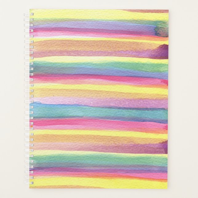 Agenda Stripes de Aquarela (Frente)