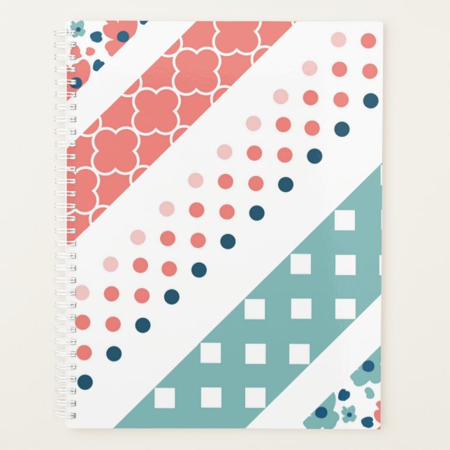 Agenda Stripes Polkadots Floral (Frente)