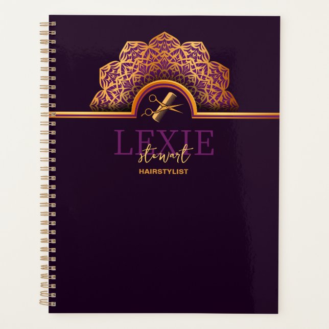 Agenda Stylist para o cabelo elegante e clássico (Frente)