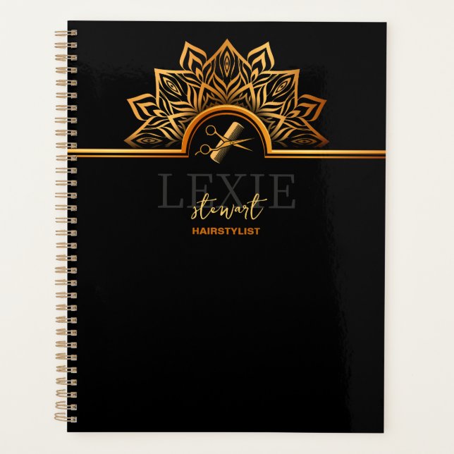 Agenda Stylist para o cabelo elegante e clássico (Frente)