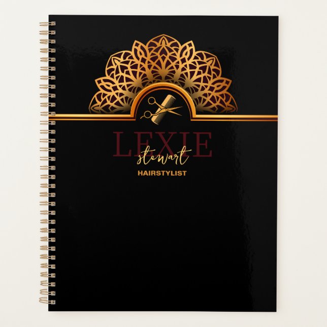 Agenda Stylist para o cabelo elegante e clássico (Frente)