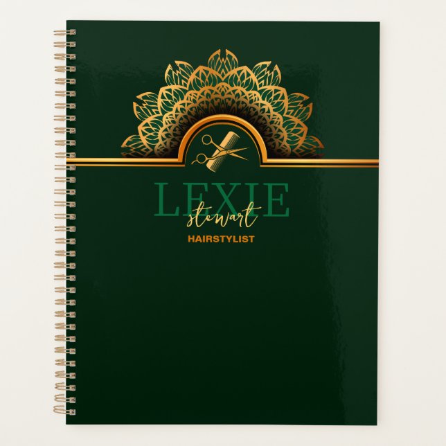 Agenda Stylist para o cabelo elegante e clássico (Frente)