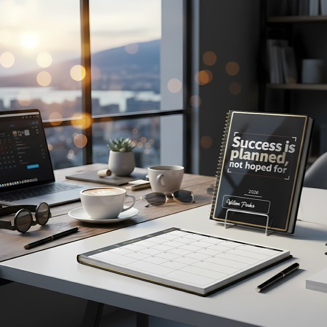 Agenda Success Is Planned, Not Hoped For” | Black & Gold  (Criador carregado)