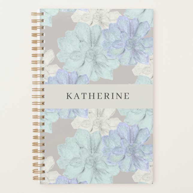 Agenda Succulents Art Pattern Planner (Frente)