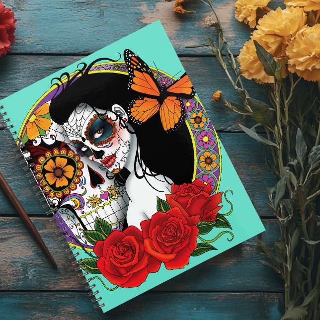 Agenda Sugar Skulls Art Nouveau (Criador carregado)