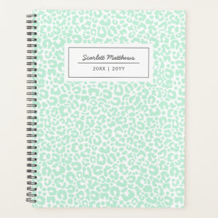 Agenda Sugestão de Impressão de Padrão do Pastel Leopa