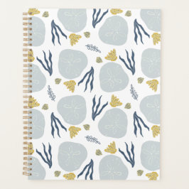 Agenda Summer Sand Dollar Seashells Beach Patterne