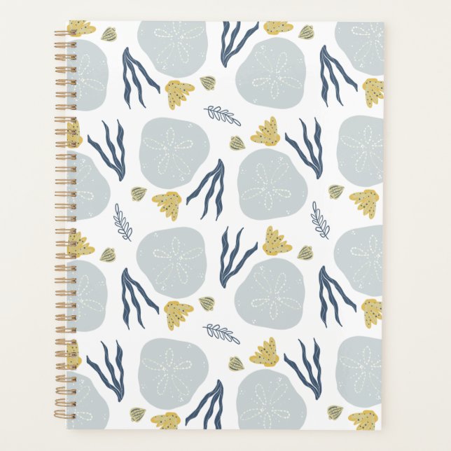 Agenda Summer Sand Dollar Seashells Beach Patterne (Frente)
