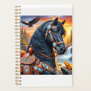 Agenda Sunset Cavalo Frísia Negro