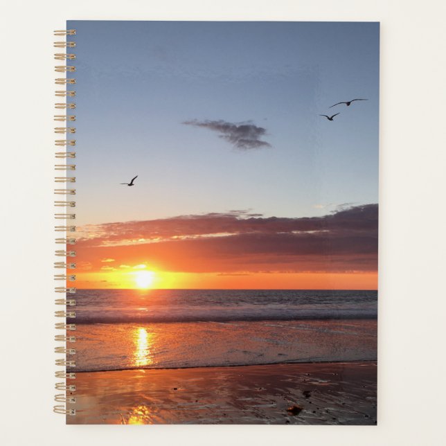 Agenda Sunset de praia em lua (Frente)