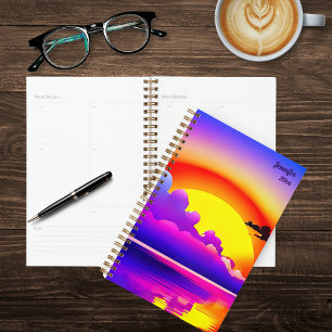 Agenda Sunset Sobre Água