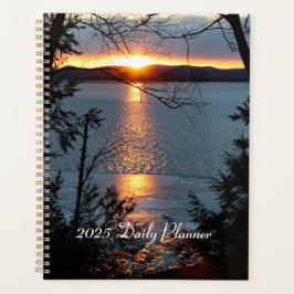 Agenda Sunset Sobre Forest Lake Planner Diário