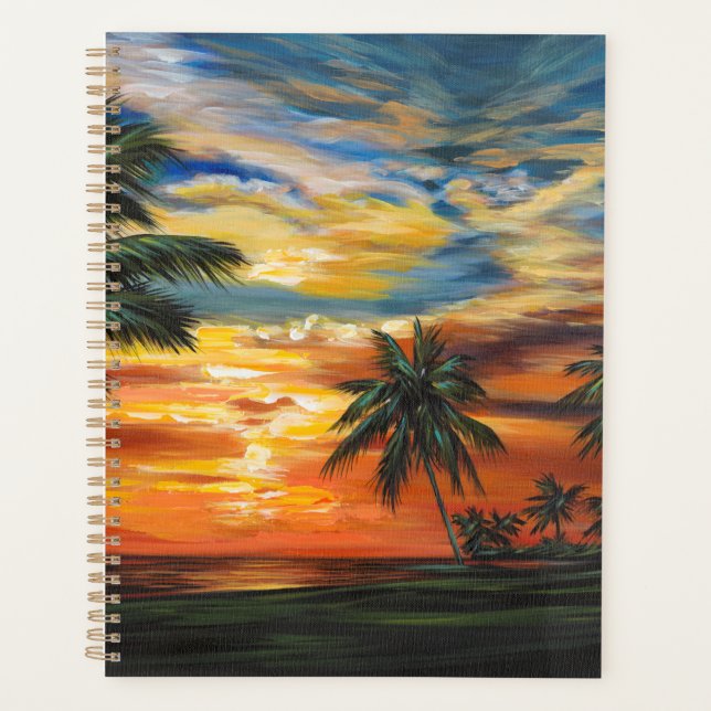 Agenda Sunset tropical impressionante (Frente)