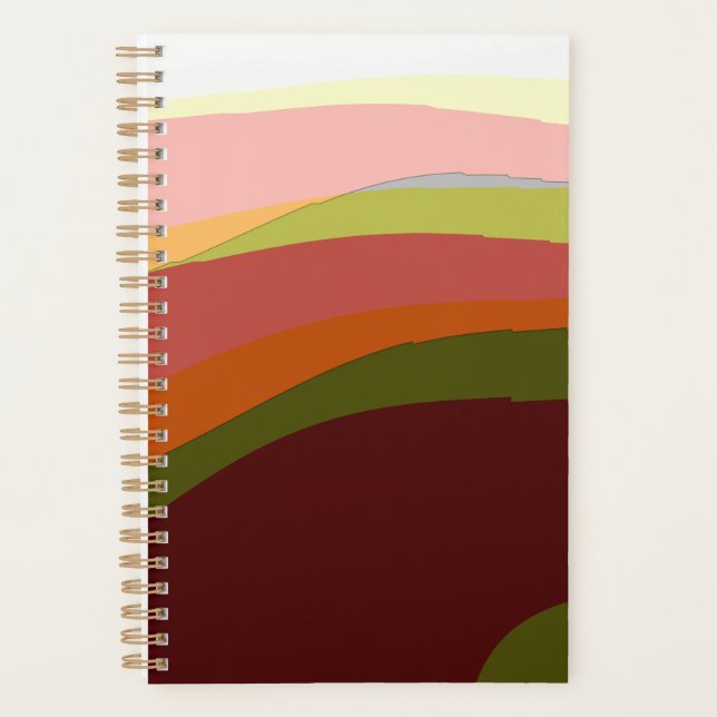 Agenda Sunset Vibes Abstrato Art 206 (Frente)