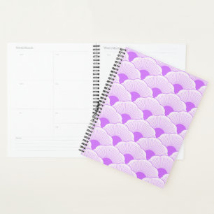 Agenda Sunset, violeta tonal, textura concreta