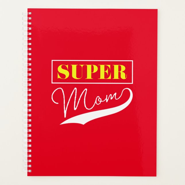 Agenda Super Mãe Planner (Frente)