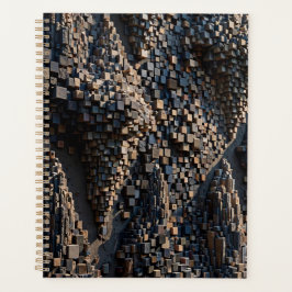 Agenda Super Micro Cubo Extrudado Mosaico 3D