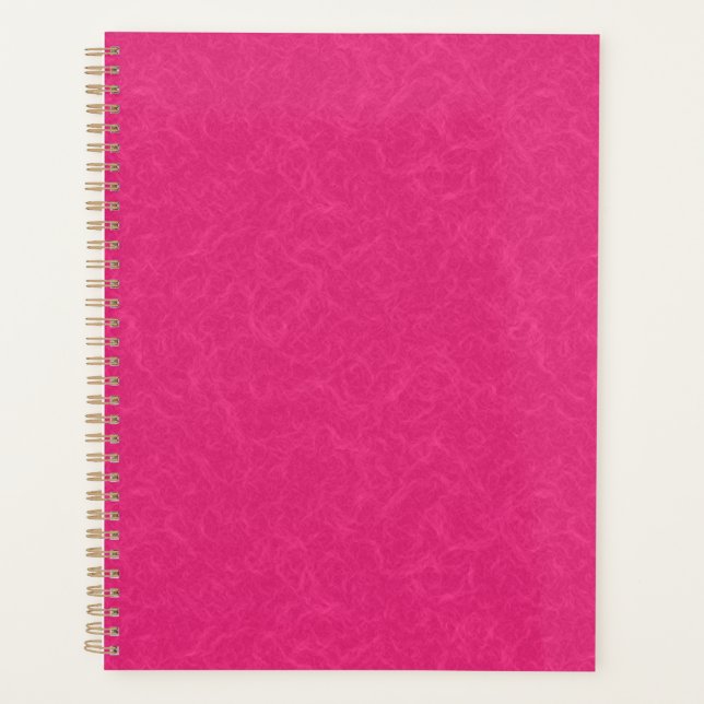 Agenda Superfície texturizada rosa com padrão sutil de re (Frente)