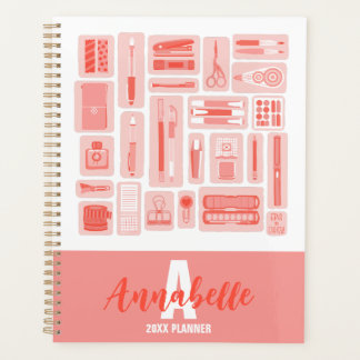 Agenda Suprimentos De Arte Em Branco Ilustrados