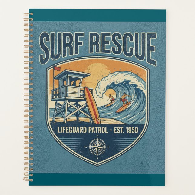 Agenda Surf Rescue Lifeguard Patrol Est 1950 (Frente)