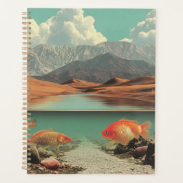 Agenda Surreal Desert and Lake with Goldfish