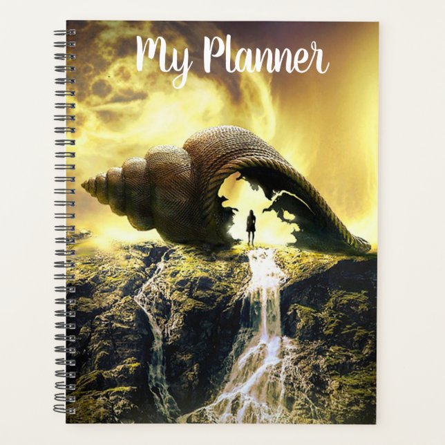 Agenda Surreal Seashell e Waterfall (Frente)