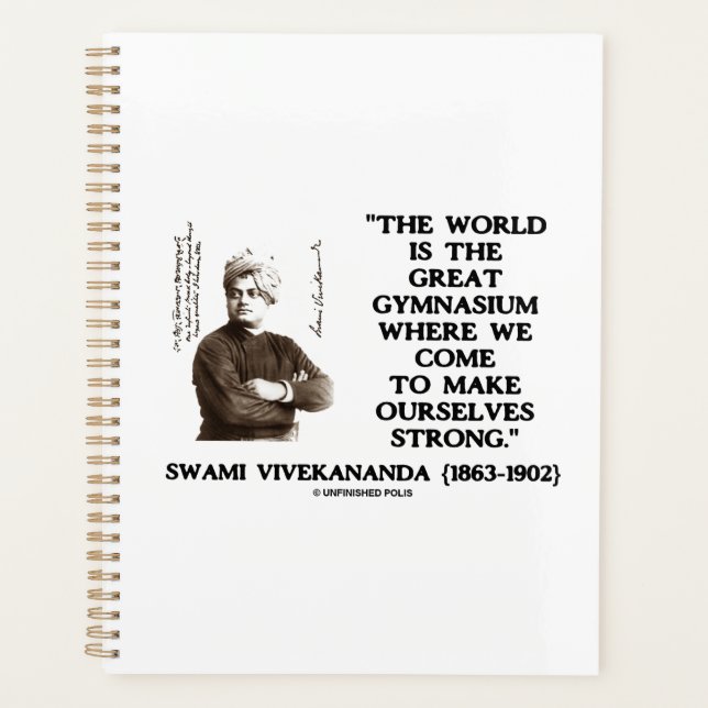 Agenda Swami Vivekananda World Excelente Gymnasium Strong (Frente)