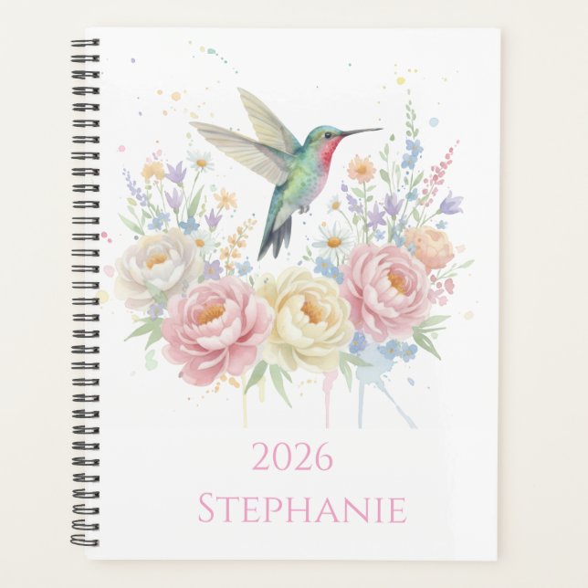 Agenda Sweet Hummingbird Floral (Frente)