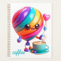 Sweet Latte Buddy Spiral Notebook