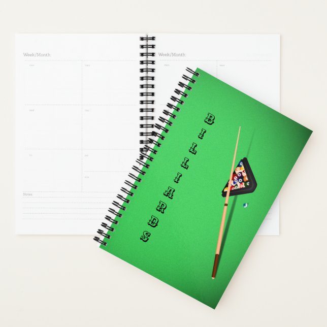 Agenda Taco de Sinuca e Bolas (Exibição)