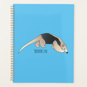 Agenda Tamandua ilustração de desenho animado