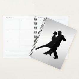 Agenda Tango Dancers Silhouette 2 Silver