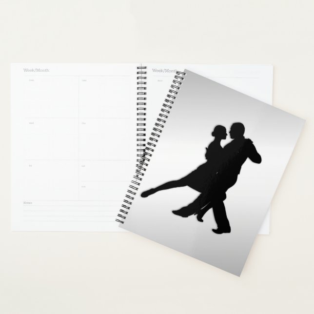 Agenda Tango Dancers Silhouette 2 Silver (Exibição)