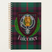 Tartan e Brasão do Clã Escocês Falconer