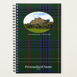 Agenda Tartan personalizado do Clã Escocês Kennedy e Cast