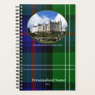 Agenda Tartan Personalizado do Clã Escocês Sutherland
