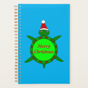 Agenda Tartaruga-de-Natal giro com casca de flores person