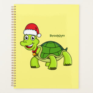 Agenda Tartaruga feliz bonita vestindo chapéu de Papai N
