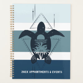 Agenda Tartaruga Geométrica Moderna Personalizada