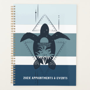 Agenda Tartaruga Geométrica Moderna Personalizada