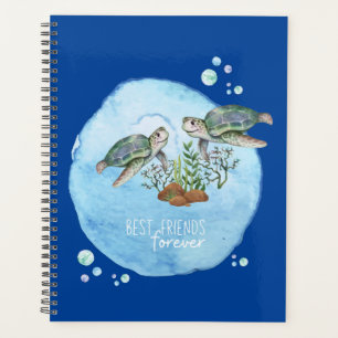 Agenda Tartarugas marinhas BFF - Presentes personalizados