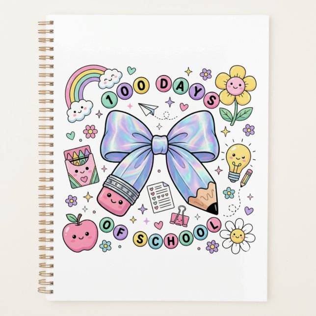 Agenda Teacher 100 Days of School Planner (Frente)