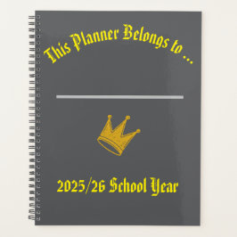 Agenda Teachers Planner with space for name