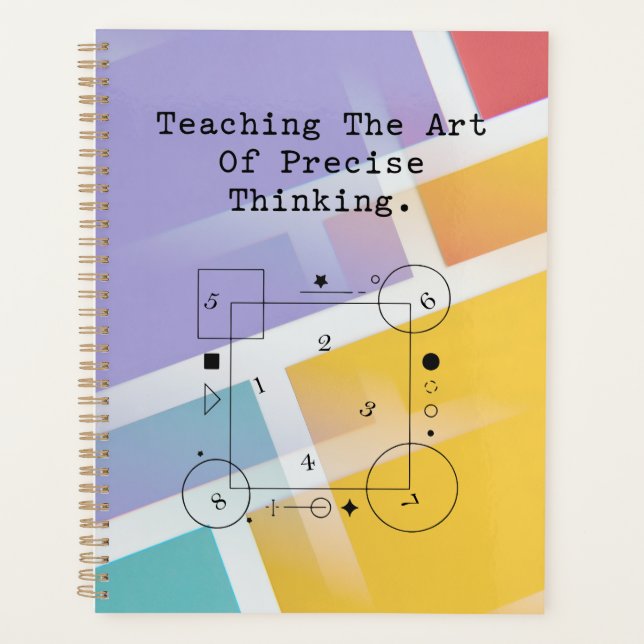 Agenda Teaching Art of Precise Thinking | Math Logic (Frente)