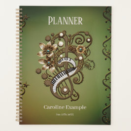 Agenda Teclado de piano inclinado.