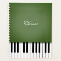 Teclado Musical do Piano Verde Moss Personalizado