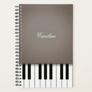 Agenda Teclado para Piano Castanho Vintage Música Persona