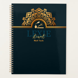 Agenda Técnica de Unhas Elegante e Sofisticada