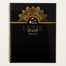 Agenda Técnica de Unhas Elegante e Sofisticada